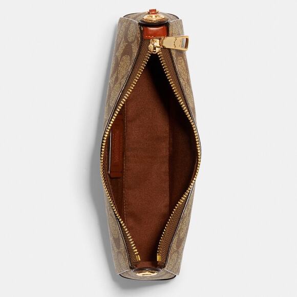 💃New Coach Jes Baguette In Signature Canvas With Coach Radial Rainbow - Picture 3 of 10